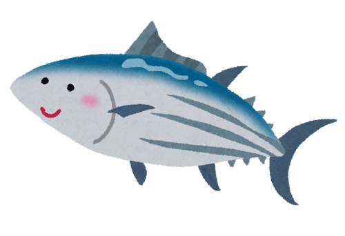 カツオのイラスト