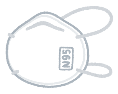 N95マスクのイラスト