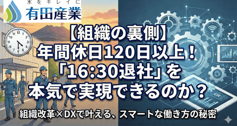 有田産業 組織改革 DX 浄化槽 鹿児島 採用