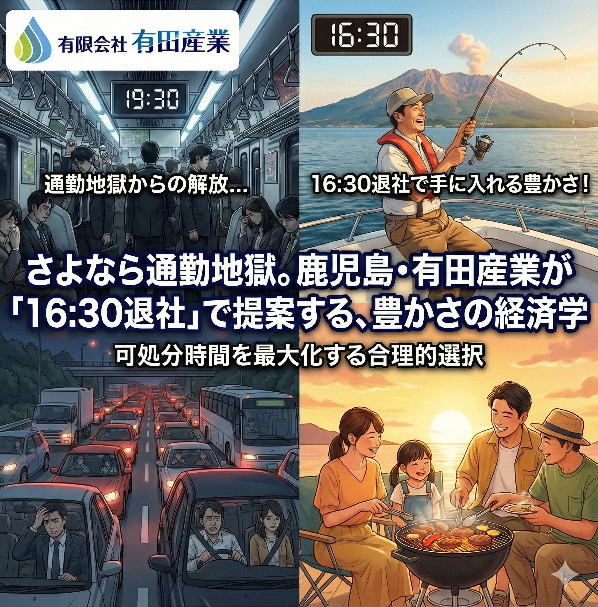 有田産業 鹿児島 求人 通勤 16:30退社 東開町